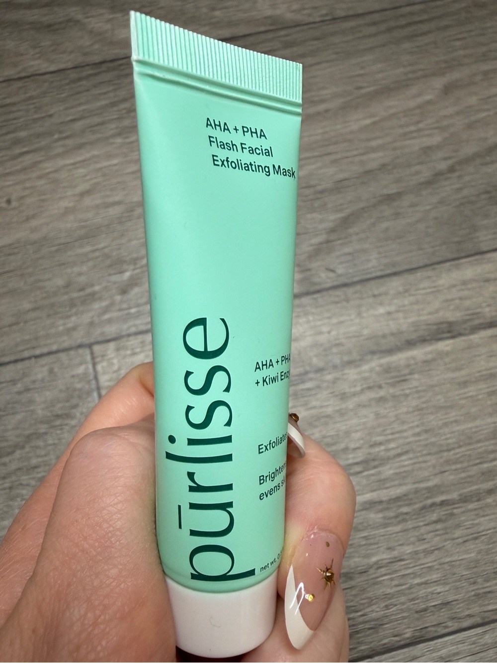 NEW Purlisse AHA + PHA Flash Facial Exfoliating Mask 15ml Kiwi Enzymes